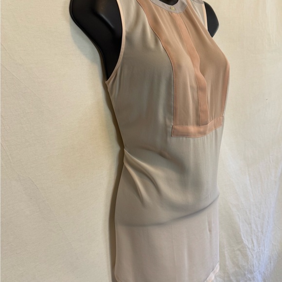 D-112 Loft White Pink & Gray Sleeveless Pullover‎ Summer Blouse Size XSM - Picture 5 of 13